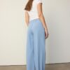 Wide Leg Hosen mit Schnallendetail Wide Leg Hosen mit Schnallendetail