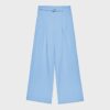 Wide Leg Hosen mit Schnallendetail Wide Leg Hosen mit Schnallendetail
