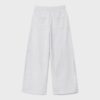 Wide Leg Plüschhose mit Zierdetails