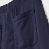 Wide Leg Plüschhose mit Zierdetails Wide Leg Plüschhose mit Zierdetails