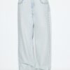 Wide Leg-Schnitt, lockere Jeans mit Nieten