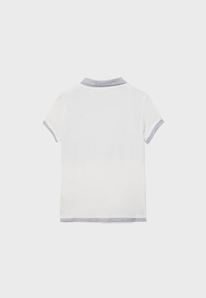 Zeilagiges Kurzarm-Polo-T-Shirt